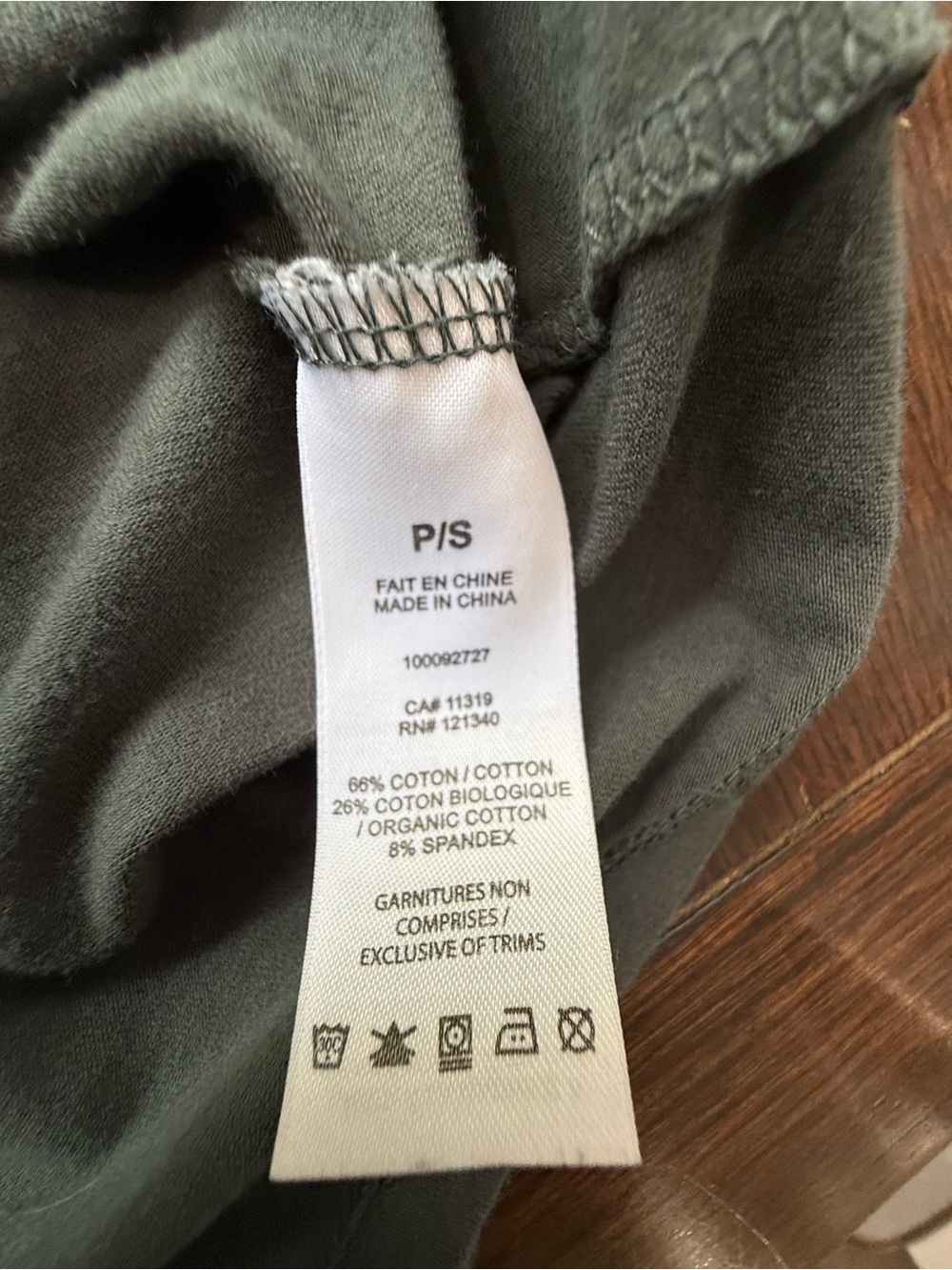 Garage Olive Green Long Sleeve Tee size small - Picture 6 of 7